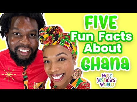 TOP 5 SUPER Cool Ghana FUN FACTS Kids Will Love! | Culture Lessons | Miss Jessica's World