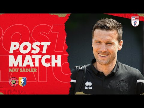 Post-match: Mat Sadler reflects on Mansfield victory