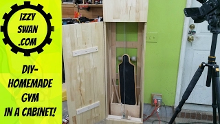 DIY -  homemade gym in a cabinet