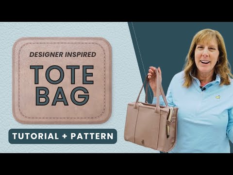 Sew the Lil' Lexy with me - FREE PATTERN! Marc Jacobs Tote Bag Dupe #bagmaking