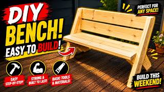 How to Build a DIY Wooden Bench with Just 2x8s!