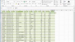 Fördelar med Excel-tabeller, del 1 av 2.