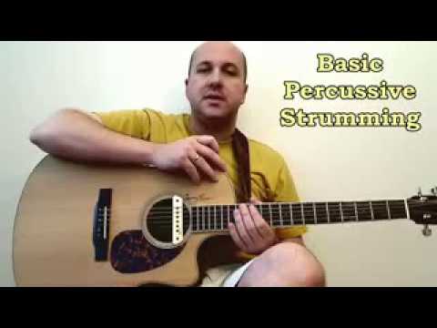 Advanced Strumming Techniques in HD   Lesson 1   Basic Percussive Strumming low