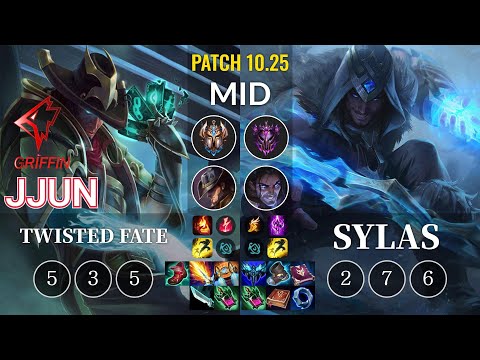 GRF jjun Twisted Fate vs Sylas Mid - KR Patch 10.25