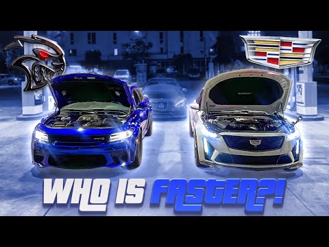 Hellcat Redeye Vs CT5 V Blackwing!!!! STOCK VS STOCK (STOCK TIRE)