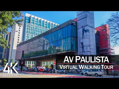 [4K 60fps]🇧🇷 TOUR VIRTUAL A PASSEIO: 🚶 «São Paulo - Avenida Paulista 2021» 🎧 City Sounds 📺 Ultra HD