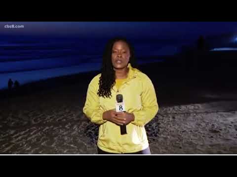 Bluff collapses onto beach in Del Mar