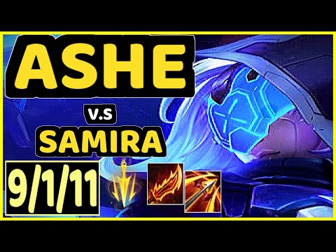JUZINHO (ASHE) vs SAMIRA - 9/1/11 KDA BOTTOM ADC GAMEPLAY - BR Ranked GRANDMASTER