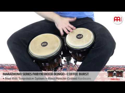 Marathon® Series FWB190 Wood Bongo - Coffee Burst - FWB190CB