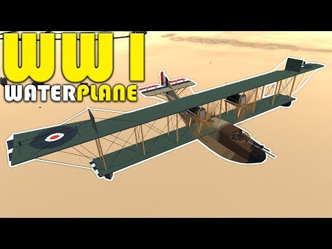WW1 Water Plane W/Bombs!  -  Simple Planes  -  Felixstowe F.2A