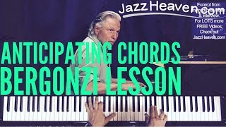 Jerry Bergonzi Lessons *Anticipating Chords*  JAZZHEAVEN.COM Excerpt
