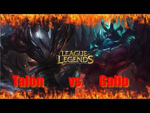 TALON MID VS. GALIO PATCH 7.21 LEAGUE OF LEGENDS