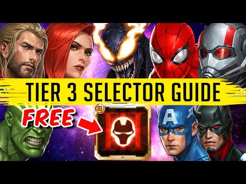 FREE TIER 3 SELECTOR RANKING (1 to 22) BF 2022 - Marvel Future Fight
