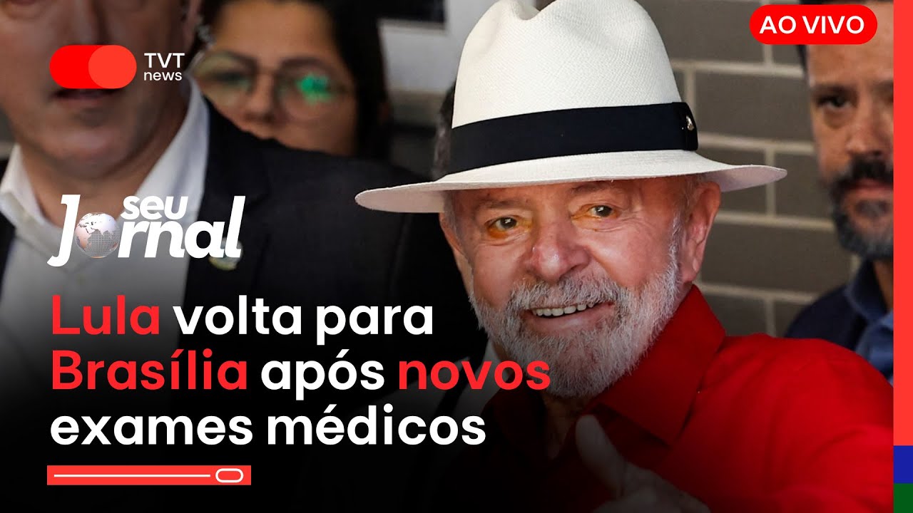 #AOVIVO Lula volta para Brasília após novos exames médicos | Seu Jornal 19.12