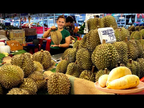 Amazing ! Durian Cutting Skills |Pineapple Cutting Skills - Thai Street Food