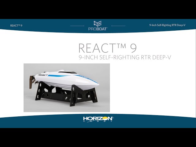 Video teaser for Pro Boat React 9 Self-Righting Brushed Deep-V RTR