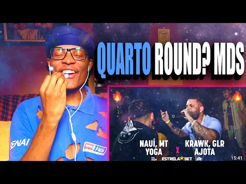 (QUARTO ROUND) KRAWK, AJOTA E GLR x MT, YOGA E NAUÍ | React [1 FASE | #BDN100]