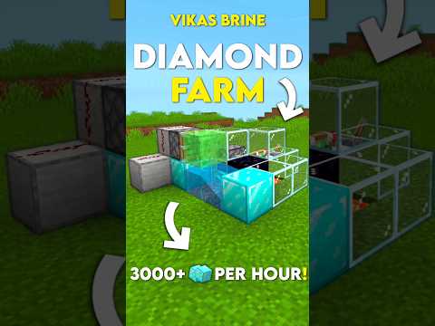 Minecraft Easiest Diamond Farm 1.21 Tutorial! #shorts #minecraft