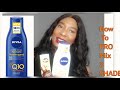 HOW TO PROMIX NIVEA Q10 VITAMIN C FOR FAIR SKIN TONE GLOWING