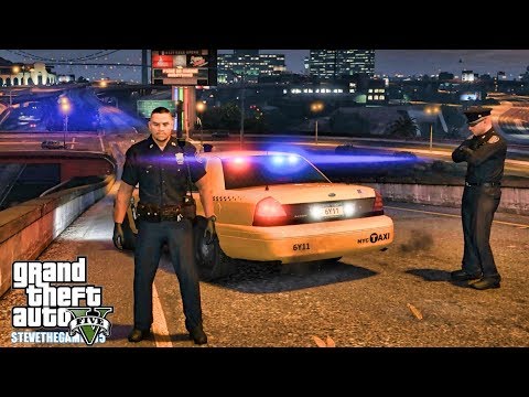 GTA 5 MODS LSPDFR 0.4.1 - NYPD TAXI PATROL!!! (GTA 5 REAL LIFE PC MOD)