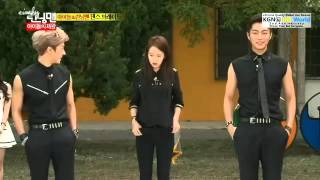 Running Man JiHyo with Beast Doojun Gikwang
