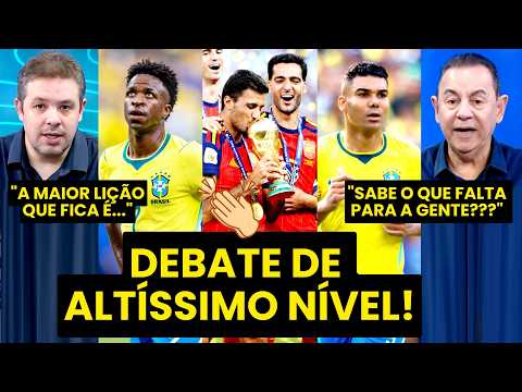 QUE AULA! “PAREM PRA PENSAR!!! A ESPANHA ESCANCARA que o BRASIL…” DEBATE INCRÍVE após a COPA!