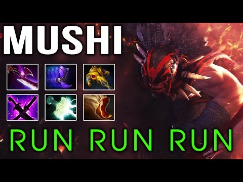 Dota 2 Mushi Bloodseeker - Run Run Run ... Runing Man