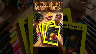 7 Bold & Easy Coloring Books for Stress Relief,Reset Your Mind&Choice Your Mood #shorts #arttherapy