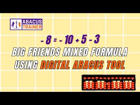 Master -8 Formula in Abacus | Speed Maths Mixed Formula Practice