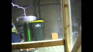 "Animus Vox" by The Glitch Mob on Musical Tesla Coil with faraday cage