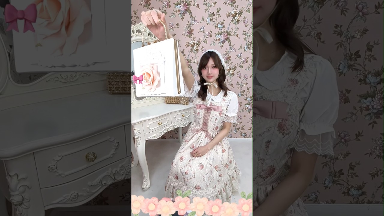 上手にできたかも、、😳💓 #ロリィタ #ロリィタファッション #lolita #ロリータ #ジャンスカ #benedekverbenyi