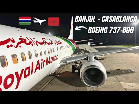 RELATÓRIO DE VIAGEM | Royal Air Maroc Economy | Banjul BJL para Casablanca CMN | Boeing 737-800