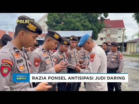 POLRES MAJENE RAZIA PONSEL ANISIPASI JUDI DARING DI KALANGAN POLRI