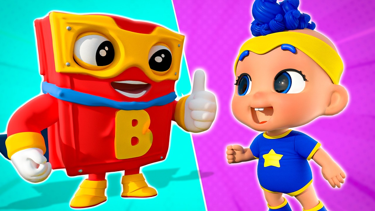 Super Hero Book with Baby DB | D Billions Kids Songs