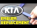 Kia Rio Emblem Replacement - How To Install Kia K Logo Trunk Emblem