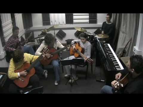 Ines Falcão Pereira, Maria Vinha,  Paulo Cabral guitarras   prof Rui, prof Luis,prof Pedro