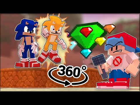 "Chaos" Friday Night Funkin 360° Vs Fleetway Sonic (Minecraft Animation) Sonic.exe / FNF 360