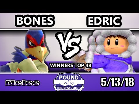 Pound Underground - Edric (Ice Climbers) Vs. Bones (Falco) Smash Melee Winners Top 48
