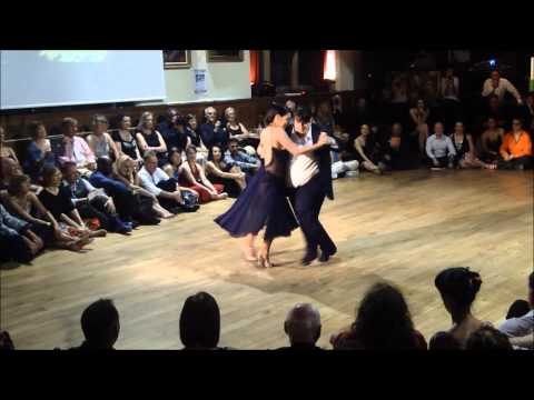  Aoniken Quiroga  and  Alejandra Mantinan  are  dancing  at  England International Tango Festival  in  2015