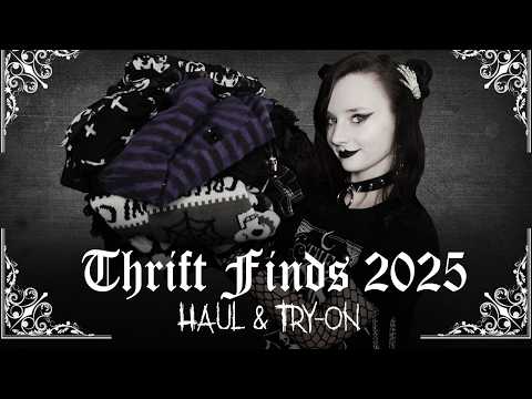 Thrift Finds 2025 | Gothic & Alternative Fashion Haul 🖤