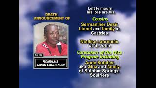 Romulus David Laurencin ~ Long Obituary