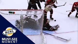 Must-See Moment: Josh Dias sprawls out for a Dominik Hasek-style save