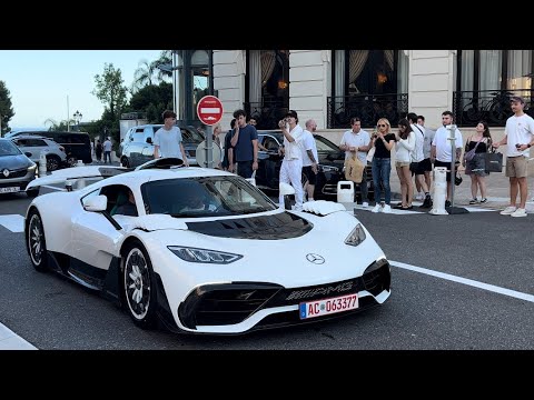 Adrian Portelli driving his 3 MLN AMG ONE in Monaco