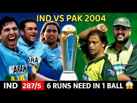 HIGH VOLTAGE: India vs Pakistan 2004 ICC CHAMPIONS TROPHY Highlights| IND VS PAK |SHOCKING Match 😱🔥