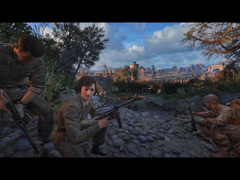 Stop The Train : Call of Duty WW2 Ultra Realistic UHD [ 4K 60FPS ] Gameplay