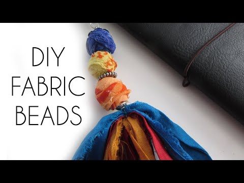 DIY Fabric Beads - Sari/Fabric Scraps & Chindi Rug