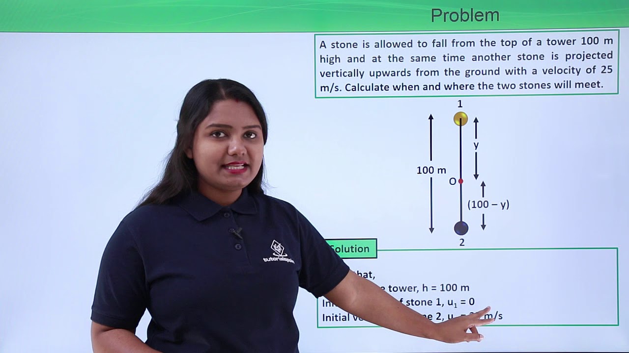 Class 9th – Free Fall Problem-1 | Gravitation | Tutorials Point
