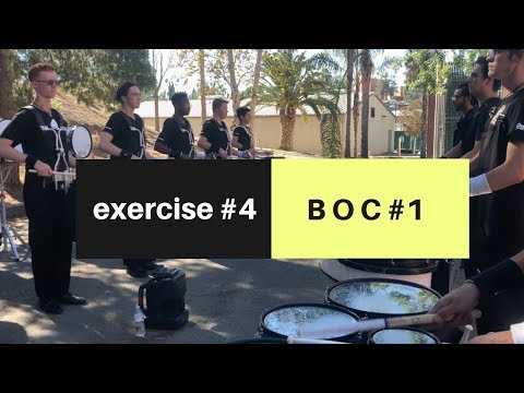 RCC Fall Drumline - EXERCISE #4 - 10/20/18