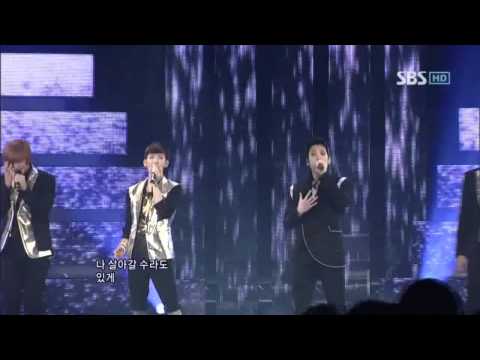2AM - Can't let you go even if i die (2AM - 죽어도 못보내) @ SBS Inkigayo 인기가요 100214