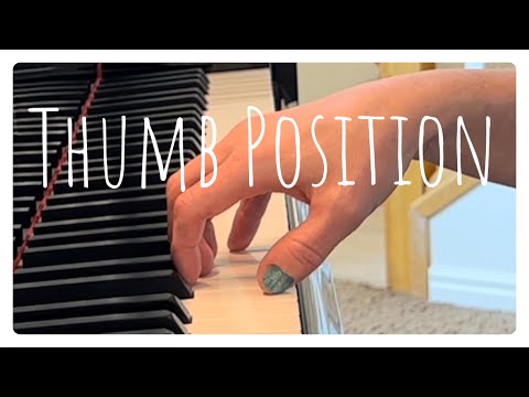 Piano Lesson: How to position the thumb at the piano